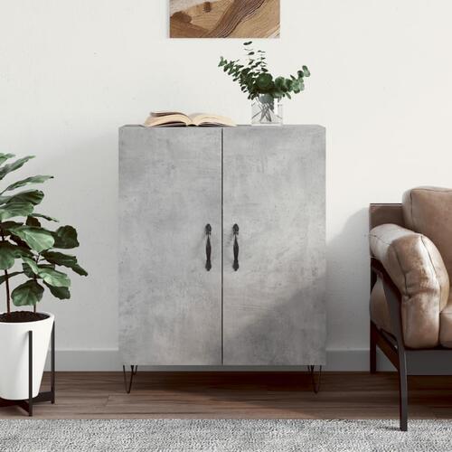 Skænk 69,5x34x90 cm konstrueret træ betongrå