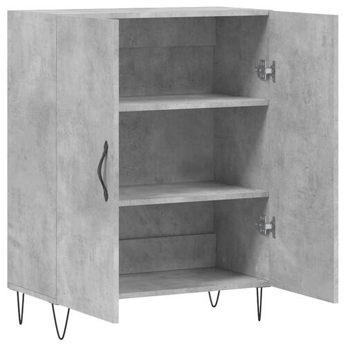 Skænk 69,5x34x90 cm konstrueret træ betongrå