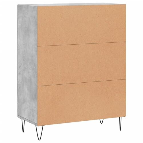 Skænk 69,5x34x90 cm konstrueret træ betongrå