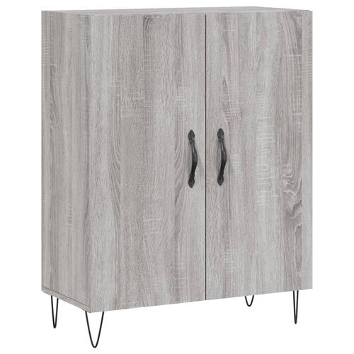 Skænk 69,5x34x90 cm konstrueret træ grå sonoma-eg