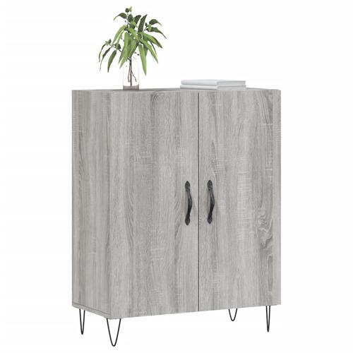 Skænk 69,5x34x90 cm konstrueret træ grå sonoma-eg