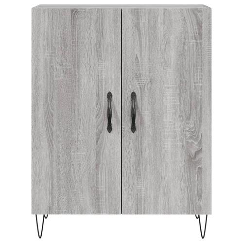 Skænk 69,5x34x90 cm konstrueret træ grå sonoma-eg