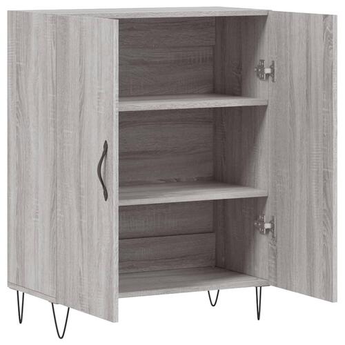 Skænk 69,5x34x90 cm konstrueret træ grå sonoma-eg