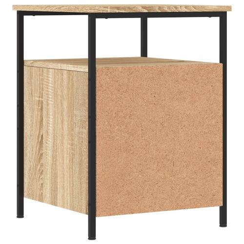 Sengebord 44x45x60 cm konstrueret træ sonoma-eg