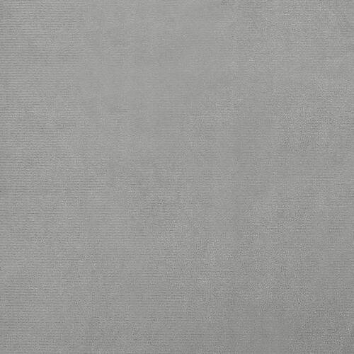 Hundeseng 60x40x30 cm velour lysegrå