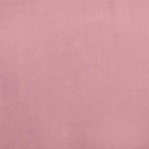 Hundeseng 60x40x30 cm velour lyserød