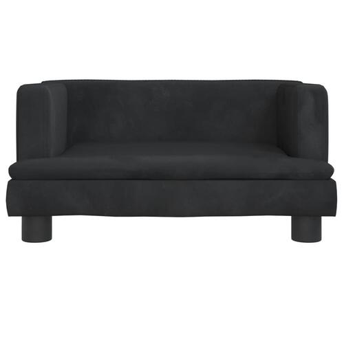 Hundeseng 60x40x30 cm velour sort