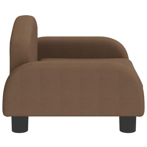 Hundeseng 50x40x30 cm stof brun