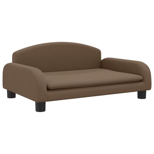 Hundeseng 70x45x30 cm stof brun