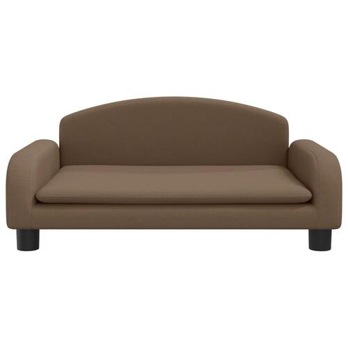 Hundeseng 70x45x30 cm stof brun