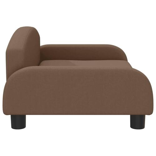Hundeseng 70x45x30 cm stof brun