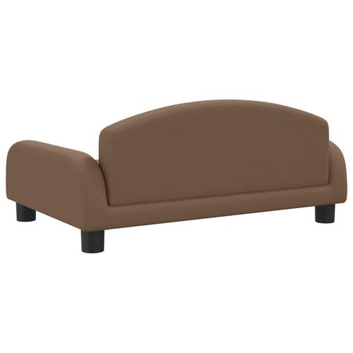 Hundeseng 70x45x30 cm stof brun