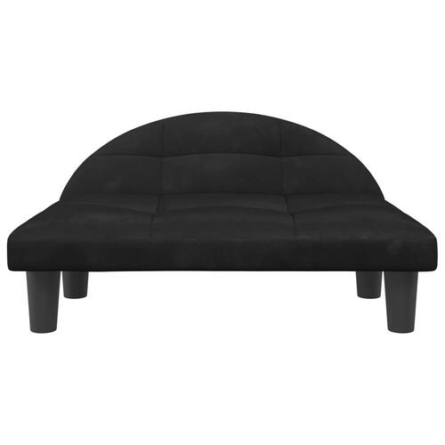 Hundeseng 70x52x30 cm velour sort