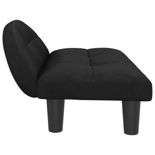 Hundeseng 70x52x30 cm velour sort
