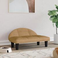 Hundeseng 70x52x30 cm velour brun