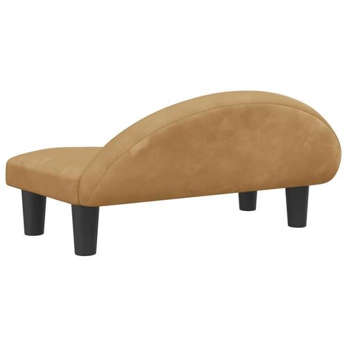 Hundeseng 70x52x30 cm velour brun