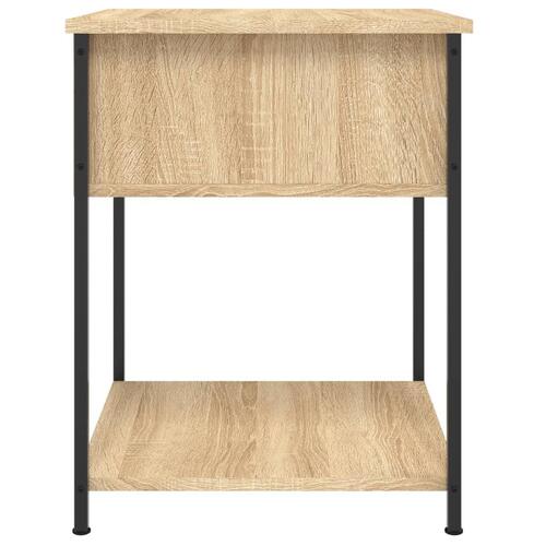 Sengeborde 2 stk. 44x45x58 cm konstrueret træ sonoma-eg