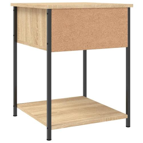 Sengeborde 2 stk. 44x45x58 cm konstrueret træ sonoma-eg