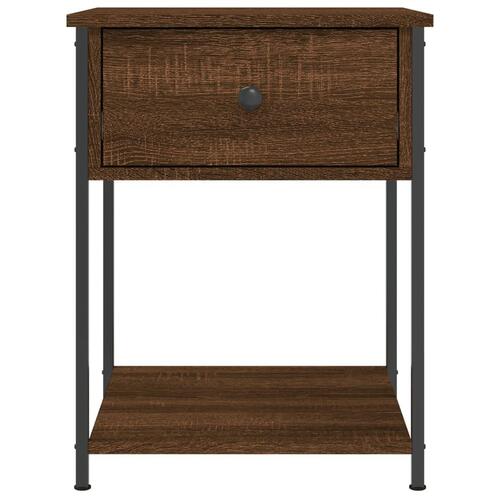 Sengeborde 2 stk. 44x45x58 cm røget egetræsfarve