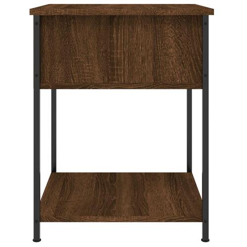Sengeborde 2 stk. 44x45x58 cm røget egetræsfarve