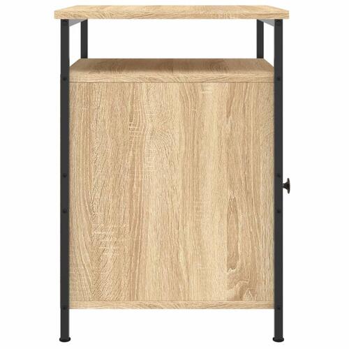 Sengeborde 2 stk. 40x42x60 cm konstrueret træ sonoma-eg