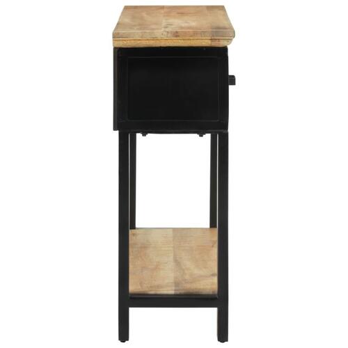 Konsolbord 110x30x75 cm massivt ru mangotræ