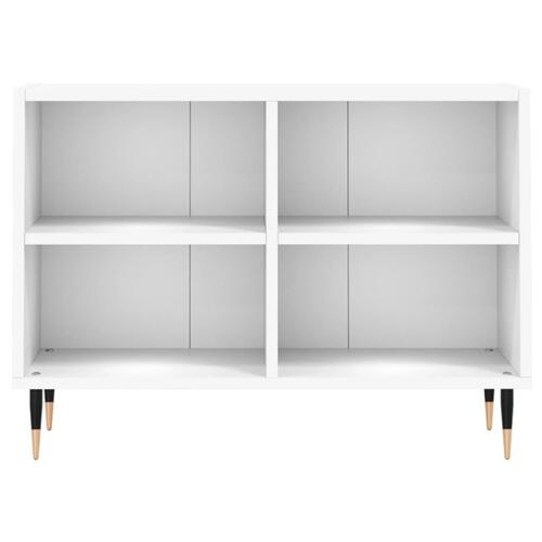 Tv-bord 69,5x30x50 cm konstrueret træ hvid