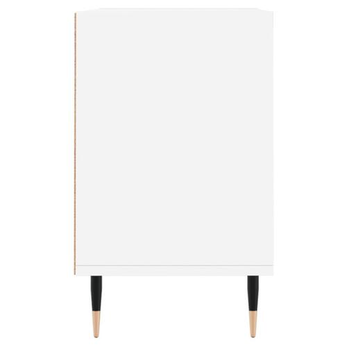 Tv-bord 69,5x30x50 cm konstrueret træ hvid