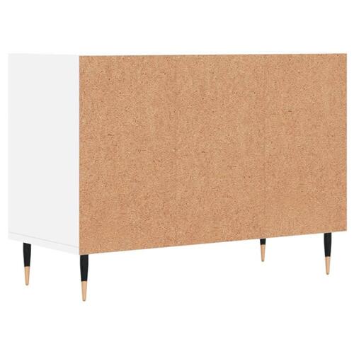 Tv-bord 69,5x30x50 cm konstrueret træ hvid