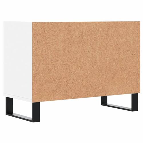 Tv-bord 69,5x30x50 cm konstrueret træ hvid