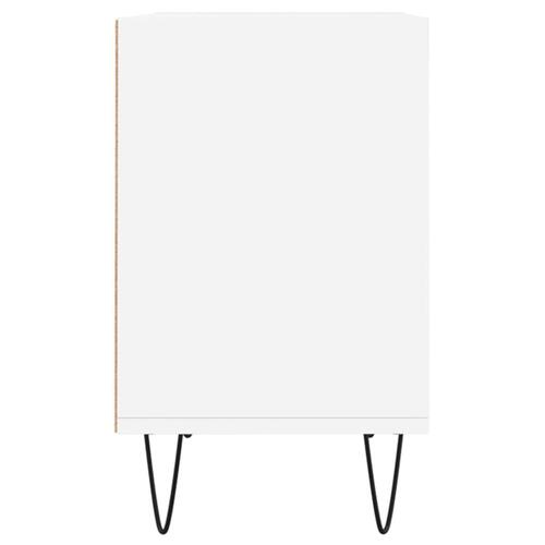 Tv-bord 69,5x30x50 cm konstrueret træ hvid