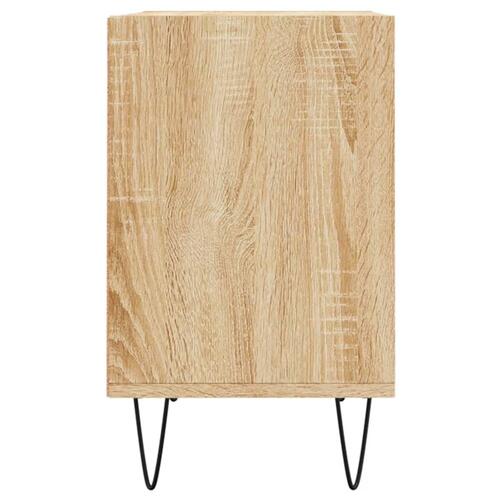 Tv-bord 69,5x30x50 cm konstrueret træ sonoma-eg