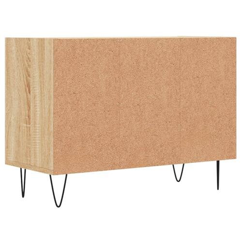 Tv-bord 69,5x30x50 cm konstrueret træ sonoma-eg