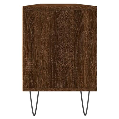 Tv-bord 150x30x44,5 cm konstrueret træ brun egetræsfarve