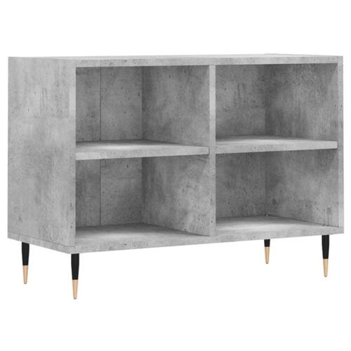 Tv-bord 69,5x30x50 cm konstrueret træ betongrå