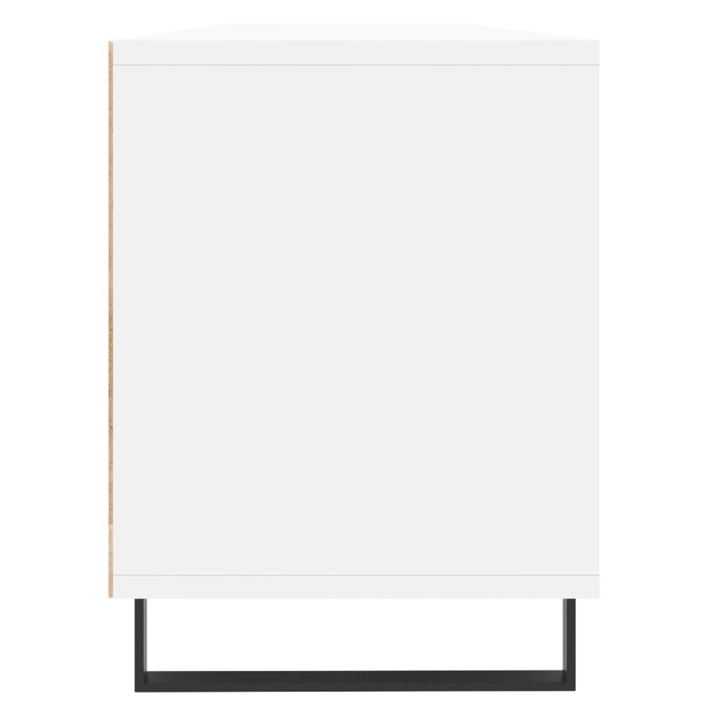 Tv-bord 150x30x44,5 cm konstrueret træ hvid