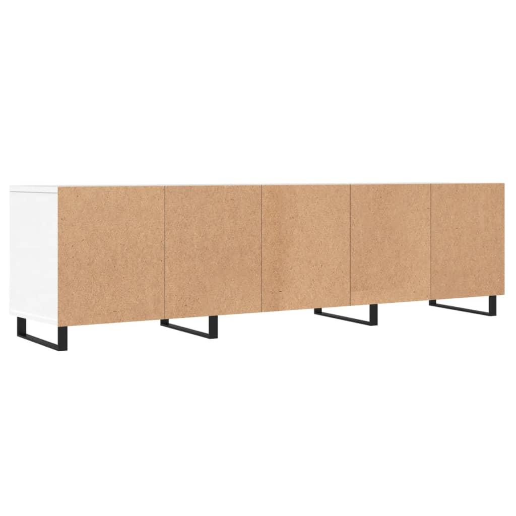 Tv-bord 150x30x44,5 cm konstrueret træ hvid