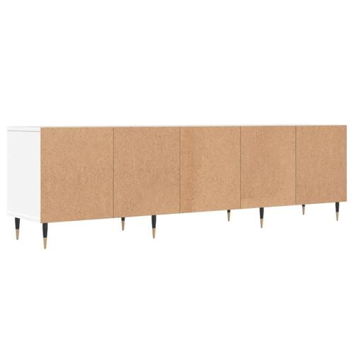 Tv-bord 150x30x44,5 cm konstrueret træ hvid