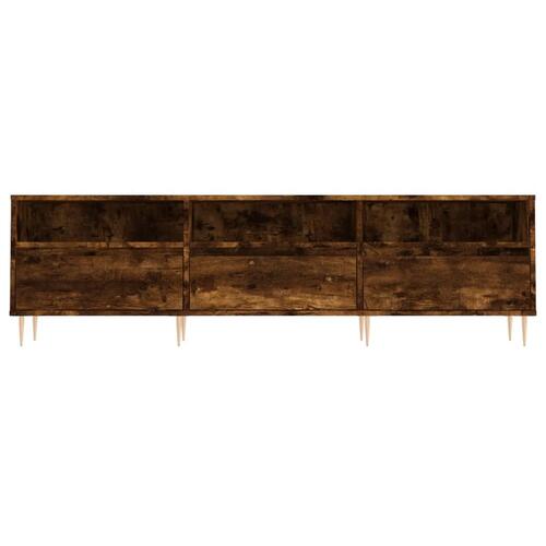Tv-bord 150x30x44,5 cm konstrueret træ røget egetræsfarve
