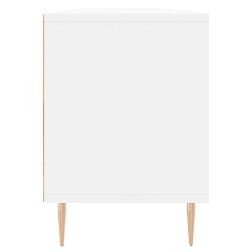 Tv-bord 150x30x44,5 cm konstrueret træ hvid