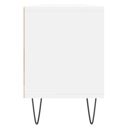 Tv-bord 150x30x44,5 cm konstrueret træ hvid