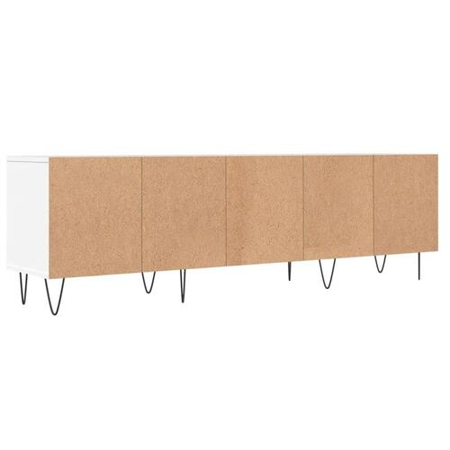 Tv-bord 150x30x44,5 cm konstrueret træ hvid