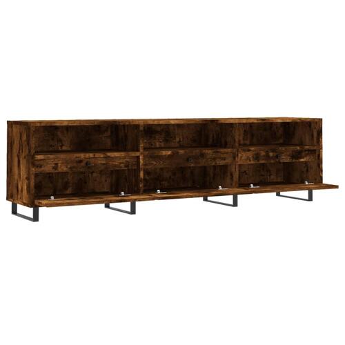Tv-bord 150x30x44,5 cm konstrueret træ røget egetræsfarve