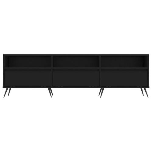 Tv-bord 150x30x44,5 cm konstrueret træ sort