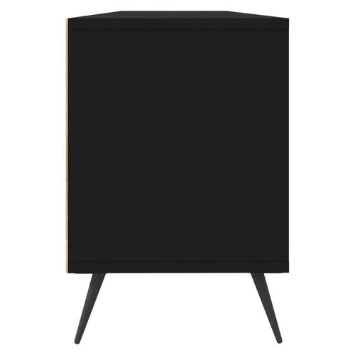 Tv-bord 150x30x44,5 cm konstrueret træ sort