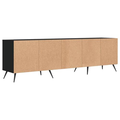 Tv-bord 150x30x44,5 cm konstrueret træ sort