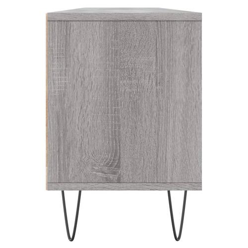 Tv-bord 150x30x44,5 cm konstrueret træ grå sonoma-eg