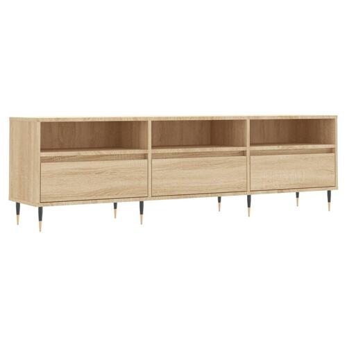 Tv-bord 150x30x44,5 cm konstrueret træ sonoma-eg
