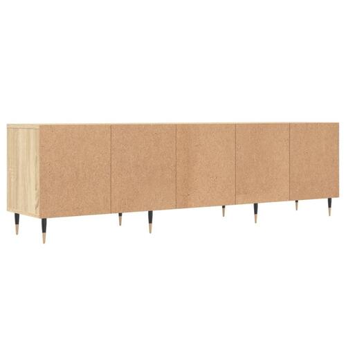 Tv-bord 150x30x44,5 cm konstrueret træ sonoma-eg