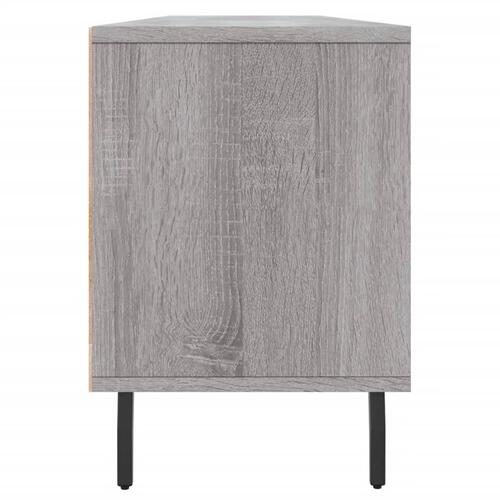 Tv-bord 150x30x44,5 cm konstrueret træ grå sonoma-eg